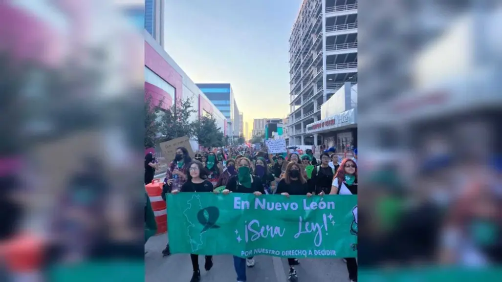 Mujeres marchan en Nuevo León por el derecho a decidir, ¡Será Ley!