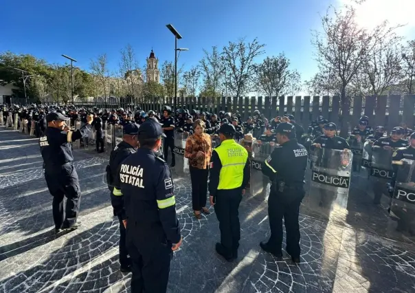 Realiza Delfina Gómez pase de lista a policía de género