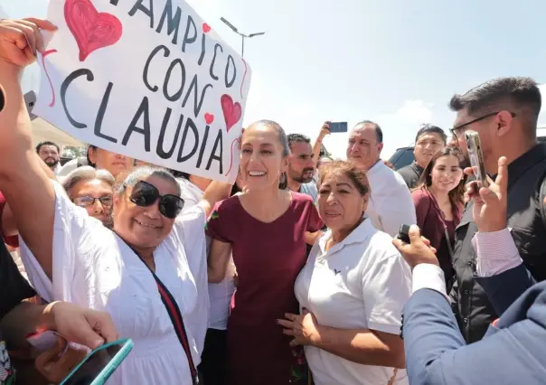 Llama Claudia Sheinbaum a la unidad en su gira por Tamaulipas