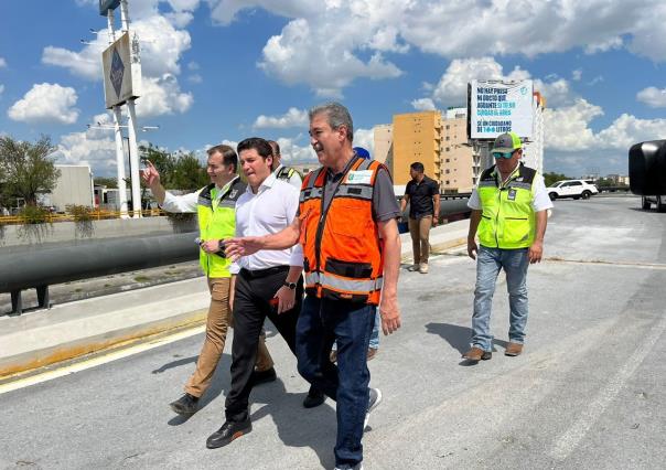 Supervisa Samuel García reconstrucción de la Gaza Bonifacio Salinas