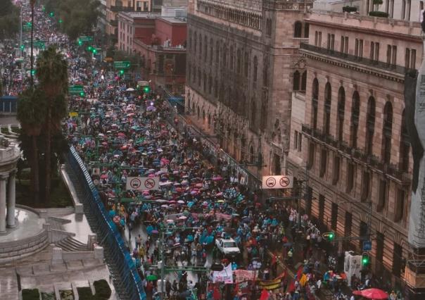 Marcha conmemorativa de los 55 años del 2 de octubre de 1968; 4,500 asistentes