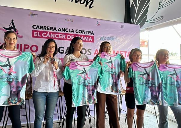 A correr con causa por las mujeres con cáncer de mama en Metepec