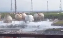 Alarma fuga de gas en refinería de Pemex en Cadereyta, Nuevo León