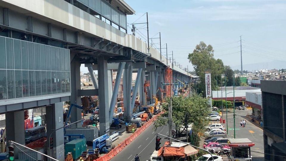 Cierre de Av. Tláhuac: Trabajos de desmontaje en Línea 12 del Metro. Foto: Especial