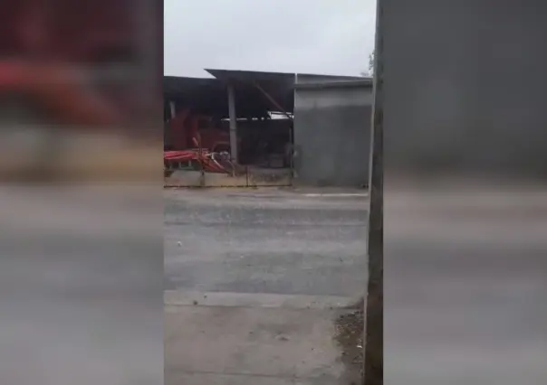 Se registra lluvia fuerte con tormenta eléctrica en Lampazos, Nuevo León