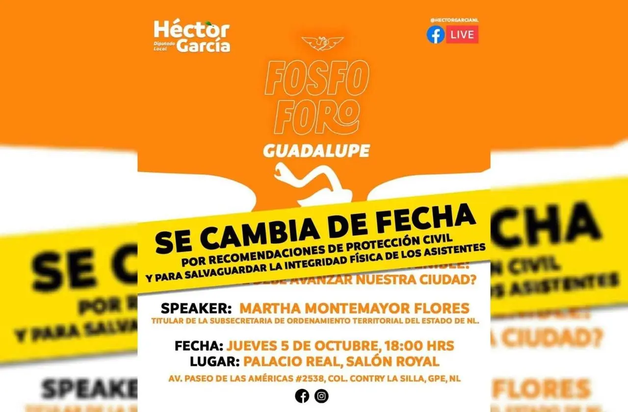 El motivo principal de este cambio de fecha es la preocupación por la integridad física de los asistentes. Foto: Facebook.