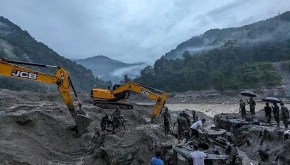 Desbordamiento de lago glaciar deja 14 muertos y 102 desaparecidos en la India