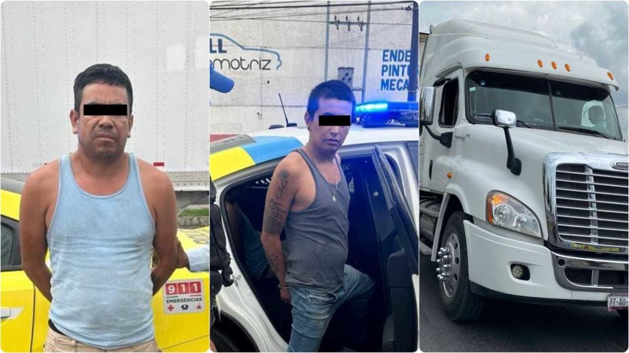 Dos hombres originarios del Estado de México fueron arrestados por la Policía de Monterrey . Foto. Cortesía