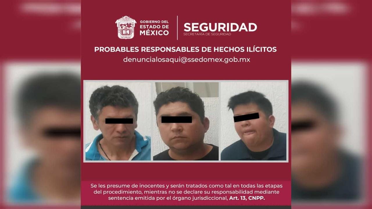 Roban casi 60 mil pesos de una casa, detienen a tres en Acolman
