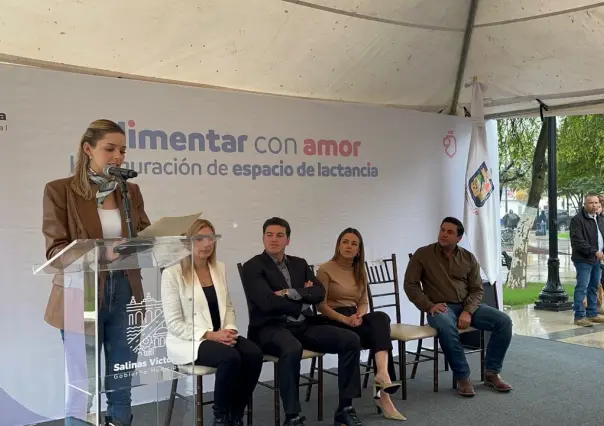 Inaugura Mariana Rodríguez lactario número 23 en Salinas Victoria