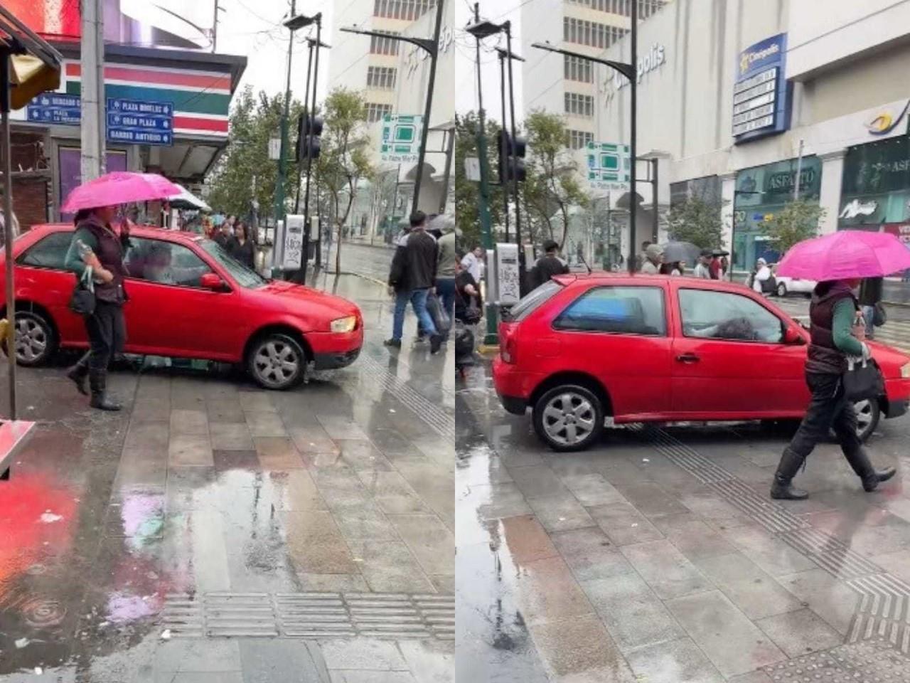 La calle Morelos es una de las vías más concurridas del centro de Monterrey, con una gran afluencia de paseantes. Foto: Tiktok.