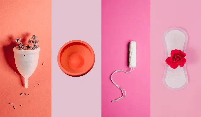 Imagen ilustrativa de productos de higiene menstrual.