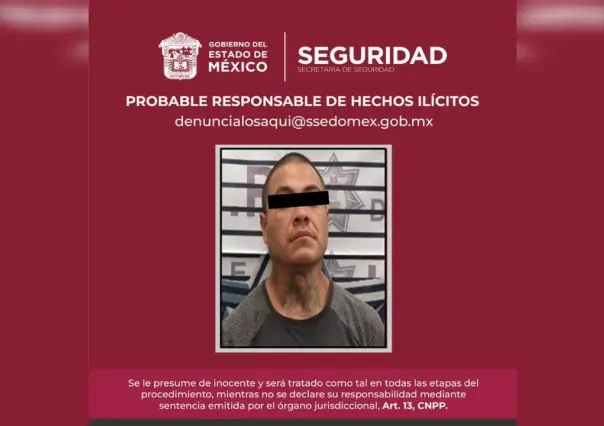 Detienen a un hombre por posesión de droga en Tultitlán