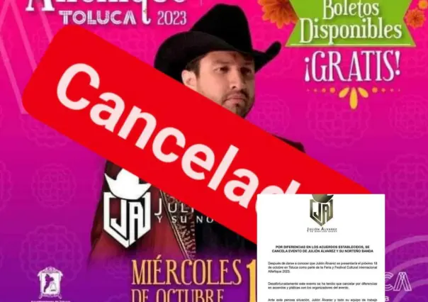 Cancela Julión Álvarez presentación en la Feria del Alfeñique en Toluca