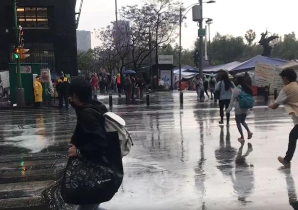 Esperan ligera lluvia para la tarde en la Ciudad de México