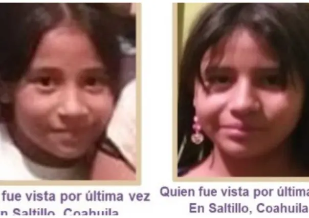 Desaparecen hermanitas Nuncio Quiroz  de 11 y 10 años en Saltillo