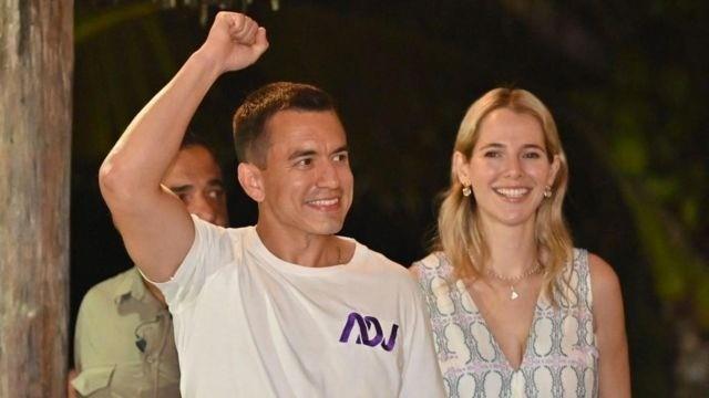 Heredero de un imperio platanero, Noboa se impuso con el 52% de los votos sobre Luisa González (48%), quien era la candidata del exmandatario socialista Rafael Correa (2007-2017). Foto: BBC.