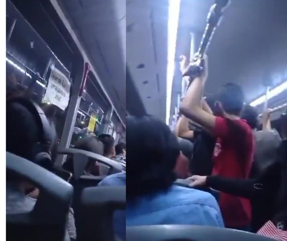 Chofer encierra a pasajeros hasta que apareciera el celular robado. Foto: Captura de pantalla