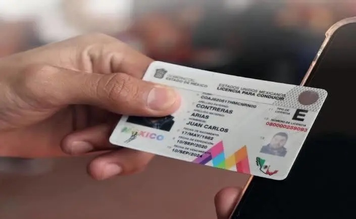 Licencia de conducir del Estado de México. Imagen Ilustrativa.