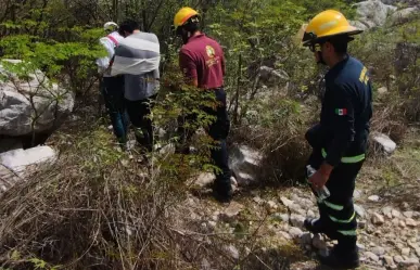 Rescate de senderista lesionado tras resbalar en el Cerro del Topo Chico