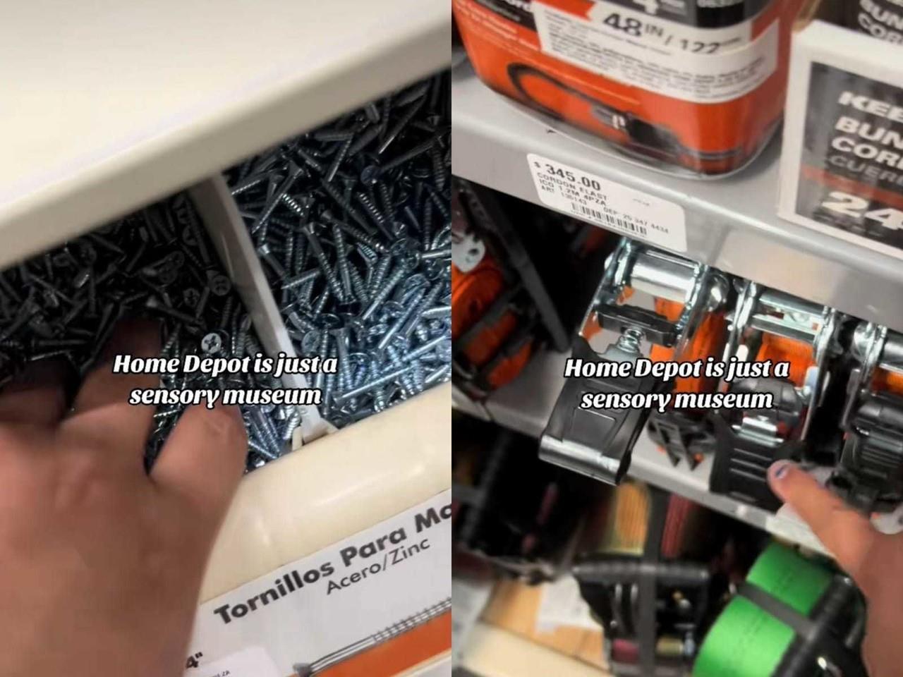 Es importante destacar que, si bien esta forma de utilizar las tiendas Home Depot puede resultar divertida para algunos, es fundamental respetar el espacio y los productos de estos establecimientos.  Foto: Tiktok.