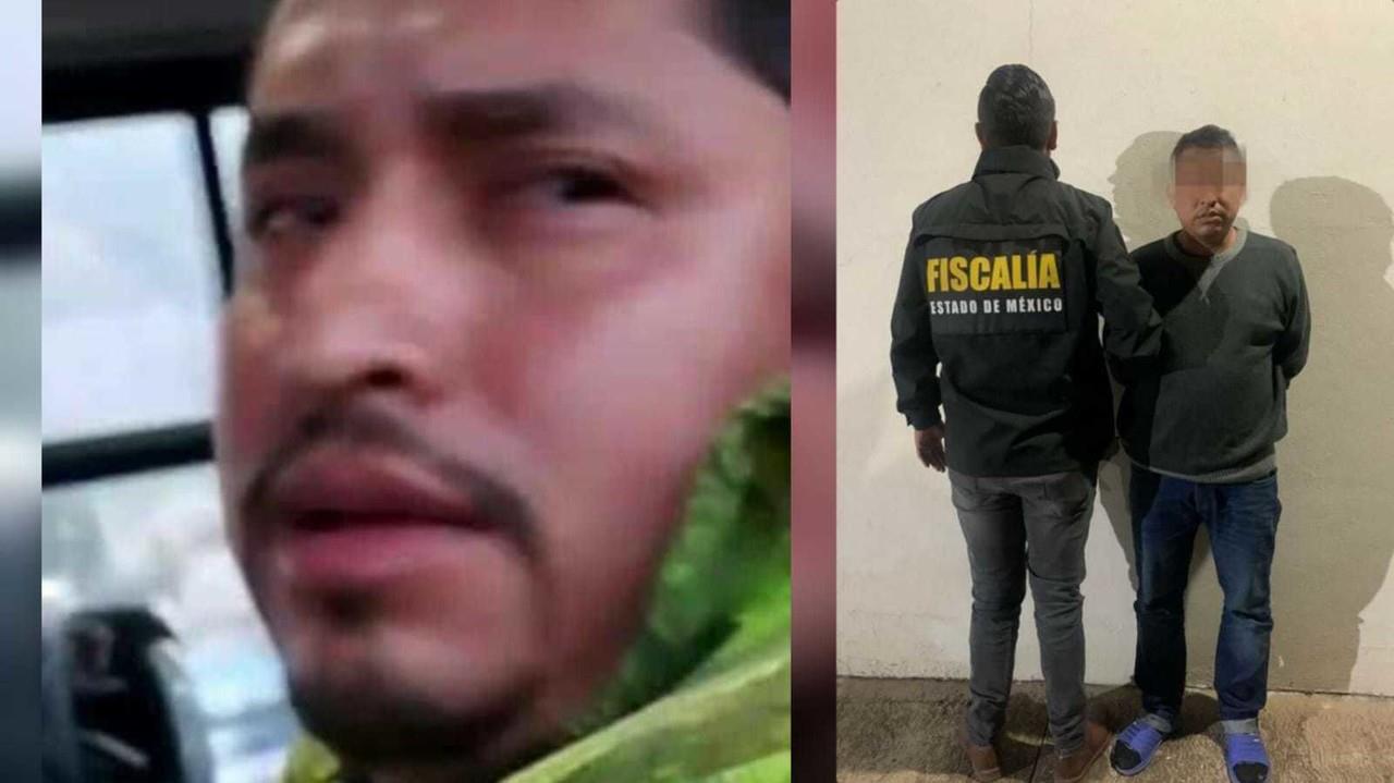 Jesús Ernesto N fue captado masturbándose frente a una mujer en un autobús de pasajeros en Chalco, ya está detenido. Foto: FGJEM