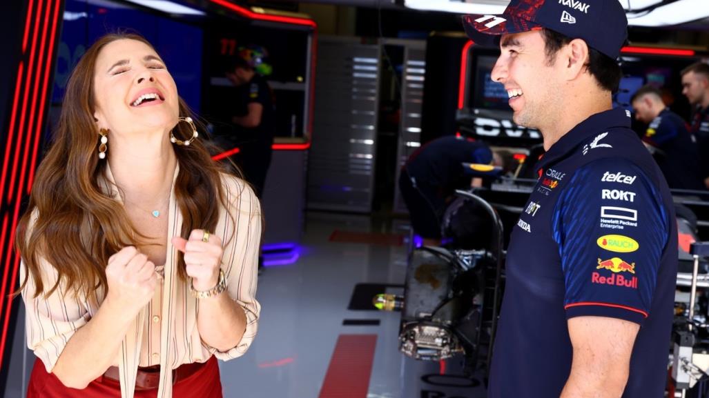 Toda una fan... Drew Barrymore convive con Checo Pérez y personal de Red Bull