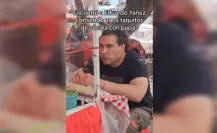 Captan a Eduardo Yáñez entrándole a los taquitos ¡Se salvan de cachetadón!