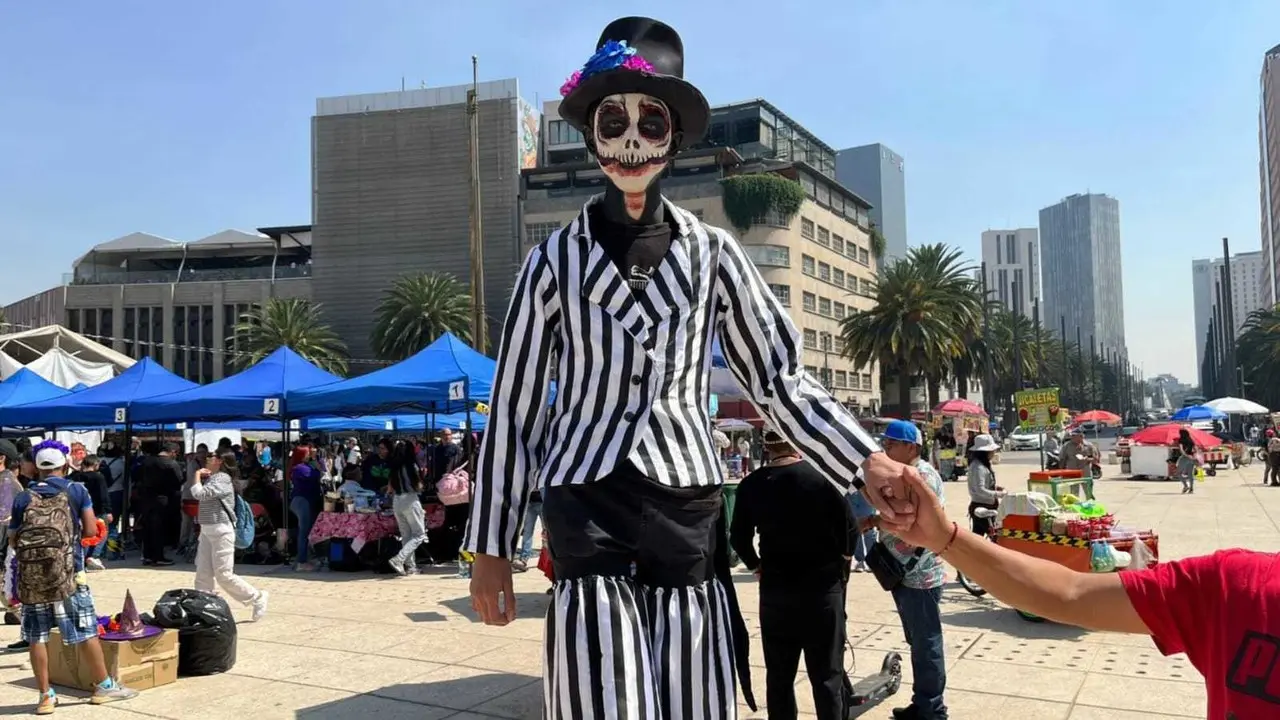La marcha Zombi 2023 busca recaudar ayuda para una causa social, los asisentes pueden donar un kilo de frijol o arroz. Foto: Israel Lorenzana