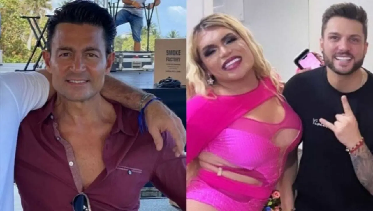 Fernando Colunga coincidió con Wendy Guevara y Nicola Porcella en el upfront de Televisa/Univision. Fotos: Instagram