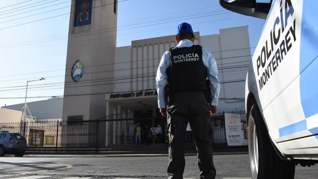 Operativo de seguridad y vialidad en festividad religiosa a San Judas Tadeo en Monterrey