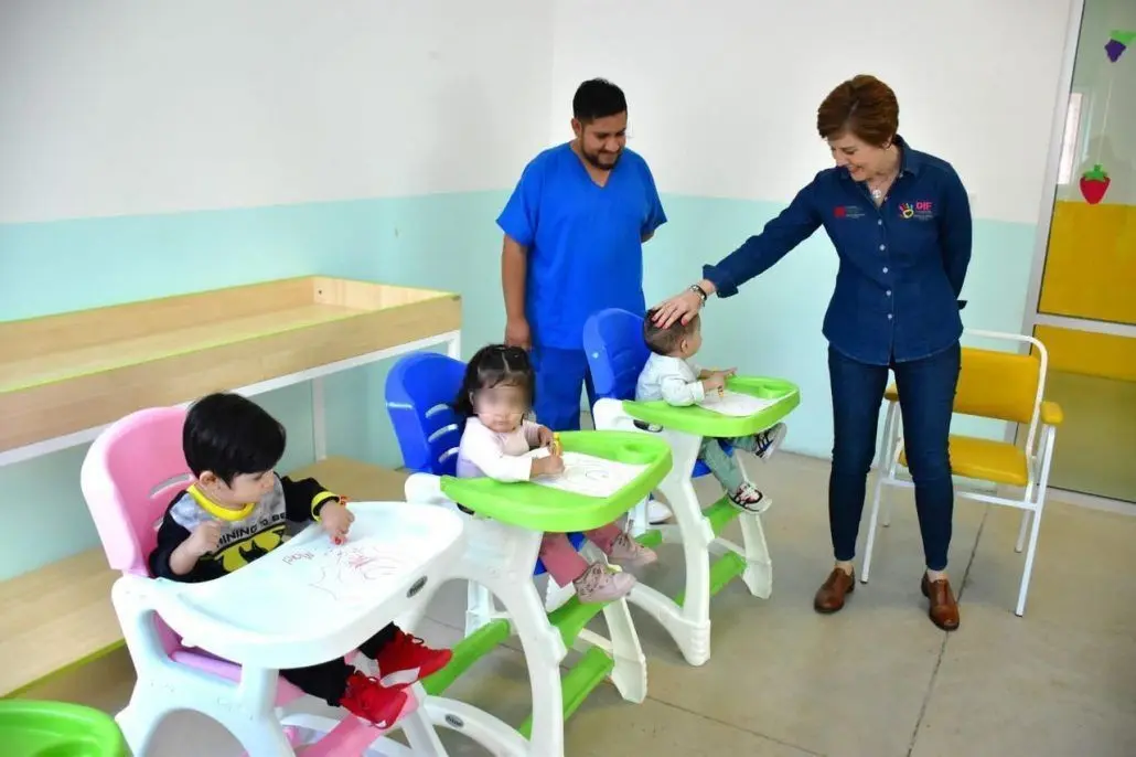 La guardería cuenta con dos turnos para atender a los pequeños. (Fotografía: Cortesía Ayuntamiento de Torreón)