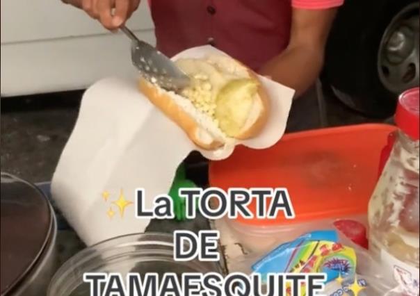 Así se prepara la torta de tamal y elotes; chilangos le dicen tamesquite