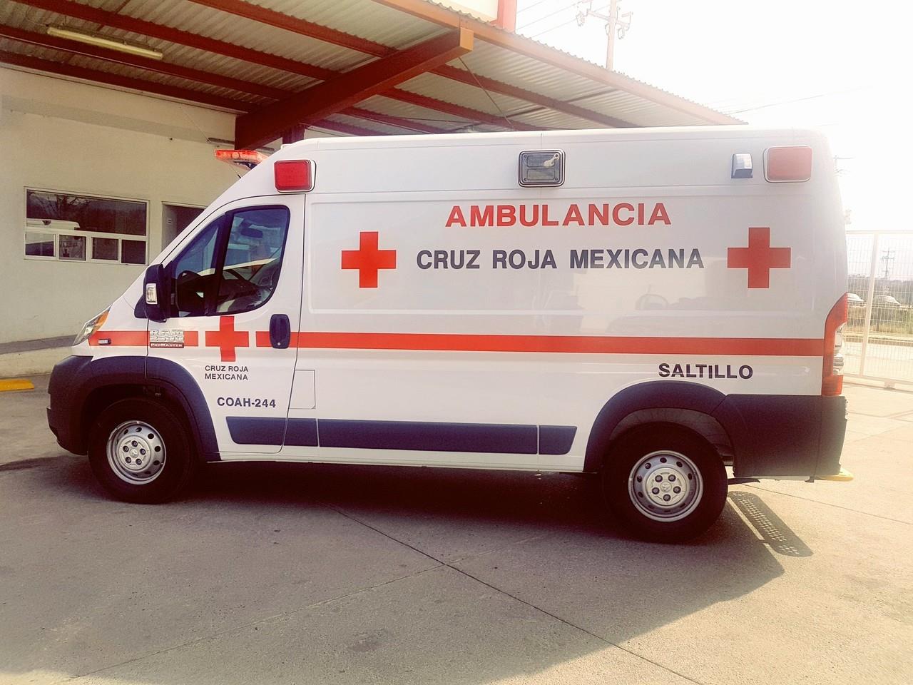 Ambulancia Cruz Roja Saltillo / Foto: X@CruzRojaSalt