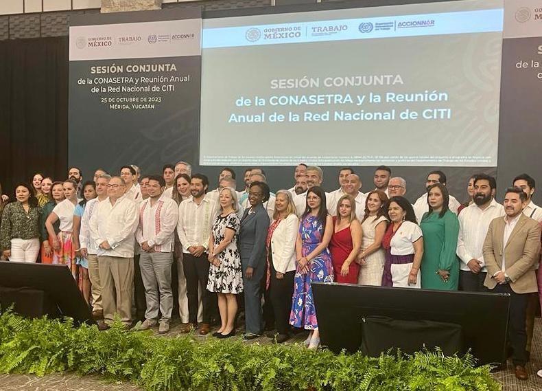 En este evento celebrado en Mérida, Yucatán, participaron distintos secretarios y secretarias de Trabajo. (Fotografía: Gobierno de Coahuila)