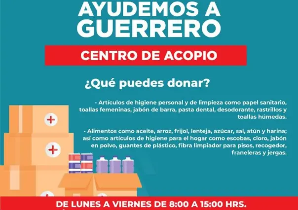 Abre municipio de Saltillo centro de acopio para ayudar a Guerrero