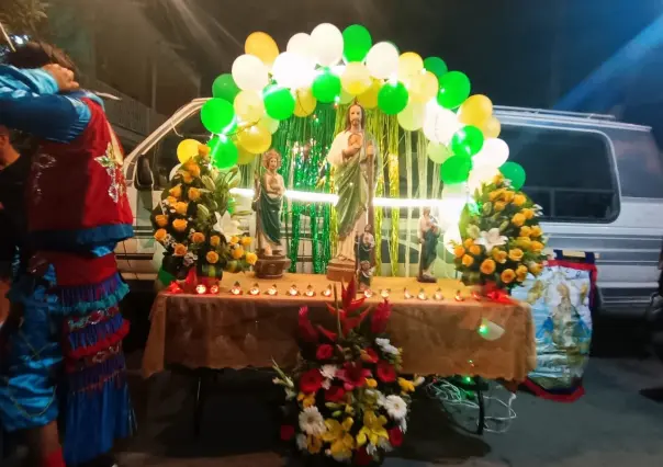 Vecinos de Santa Catarina festejan a San Judas Tadeo