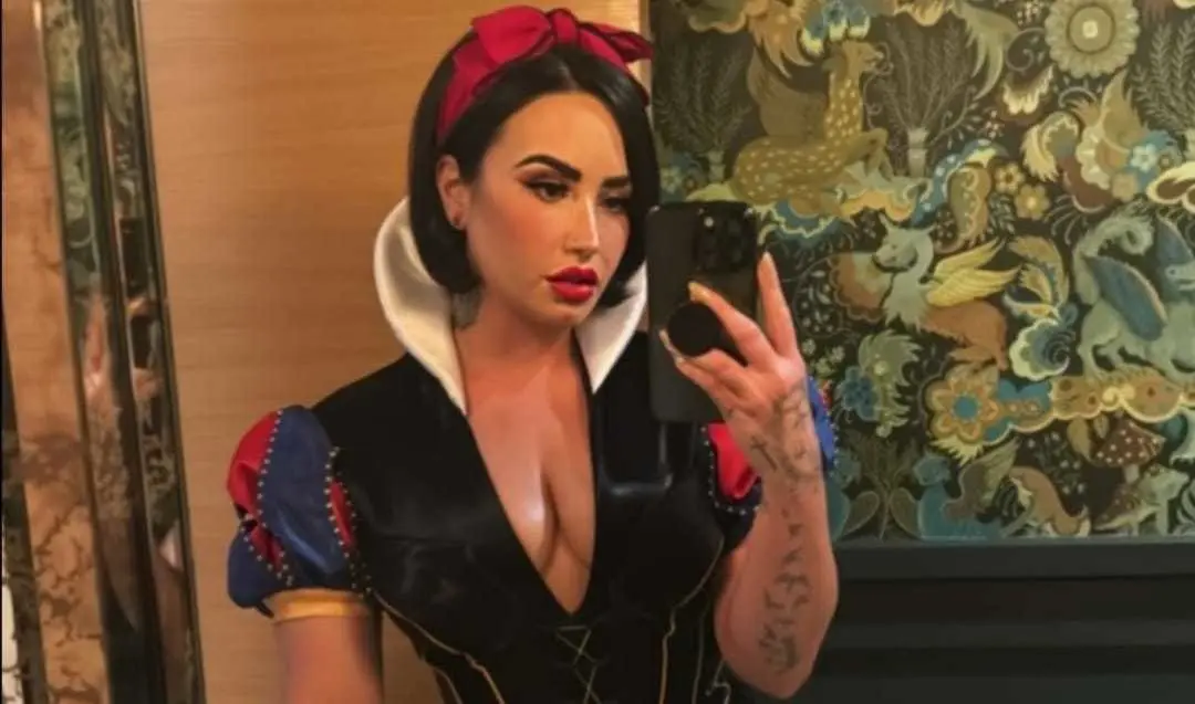 Demi Lovato conquistó a muchas personas con su disfraz. Foto: Instagram