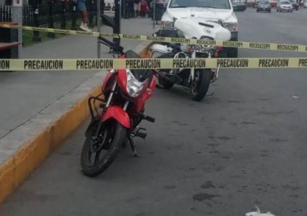 Detienen a pareja con motocicleta robada en Monterrey