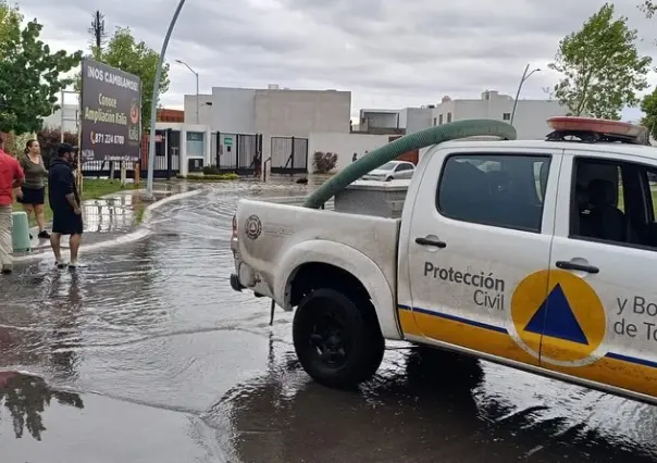 Se movilizan dependencias en Torreón ante precipitaciones en la ciudad