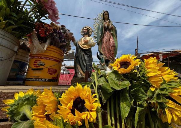 San Judas y la Virgen de Guadalupe quedan de pie en negocio tras paso de Otis