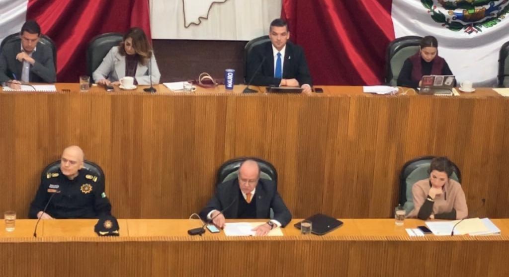 Al inicio de su mensaje, el funcionario estatal, resaltó que en dicho período buscará tener una relación mucho más cercana con el Congreso del estado. Foto: Armando Galicia.