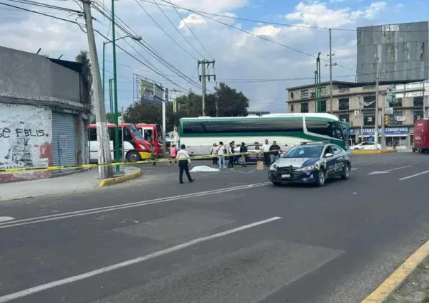 Muere una mujer atropellada por un transporte público en Toluca