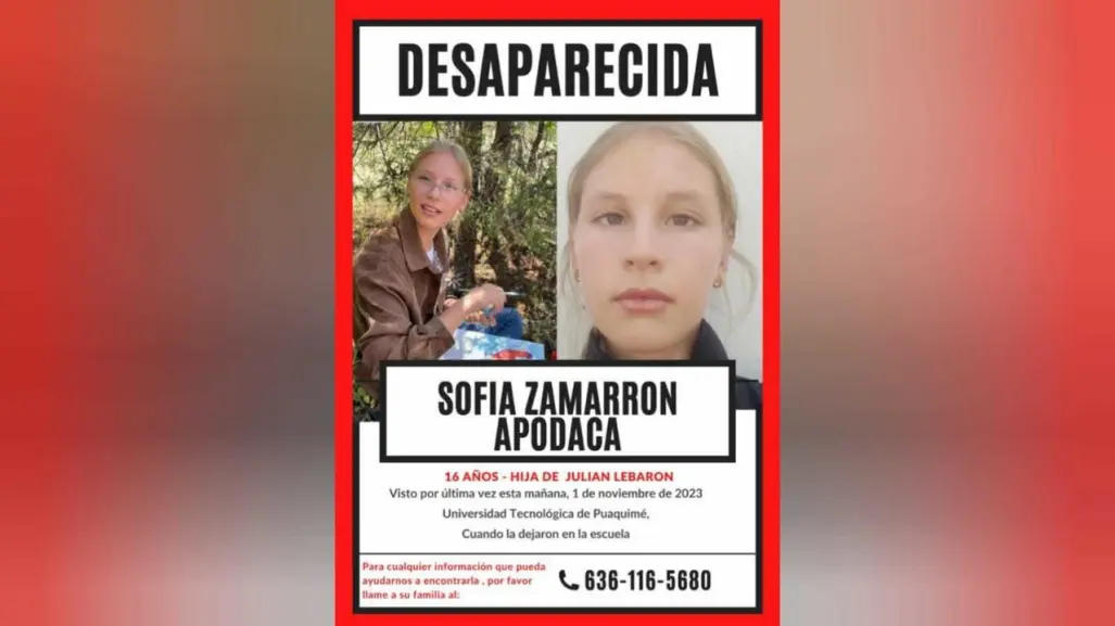 Desaparece Sofía Zamarrón Apodaca, hija de Julián LeBarón, en Chiahuahua