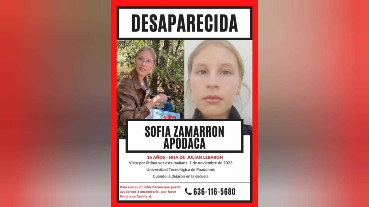 La familia LeBarón busca a Sofía Zamarrón, hija de Adrián, desaparecida este 1 de noviembre en Casas Grandes, Chiahuahua. Foto: X @AdrianLebron