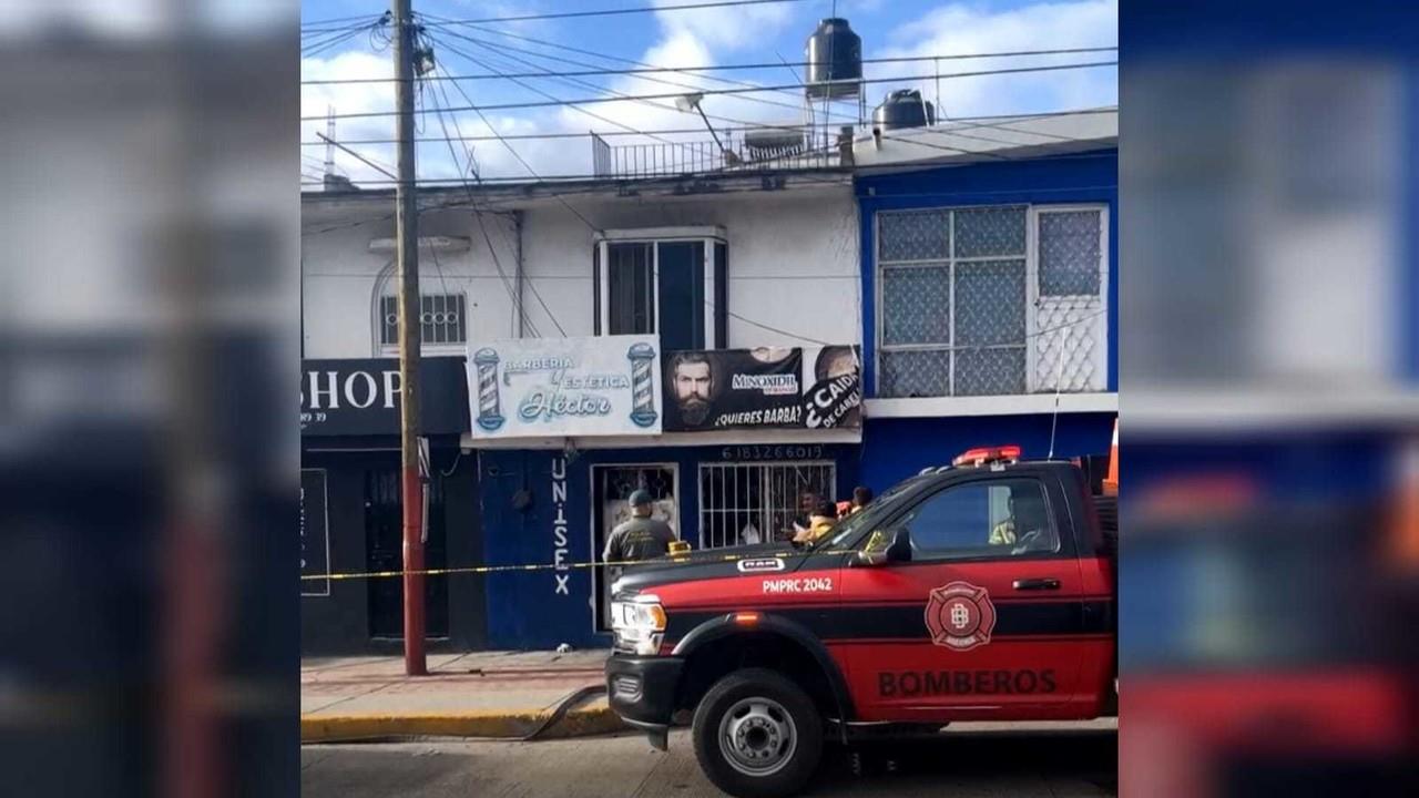 Héctor fue incendiado junto a su barbería luego de haber sido asesinado. Foto: Captura de pantalla.