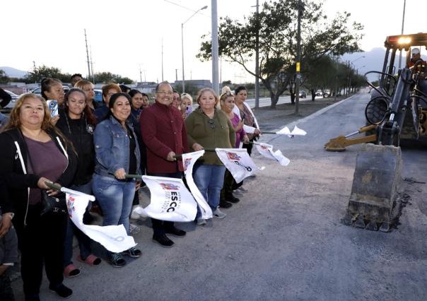 Arranca Escobedo plan integral para mejorar la avenida Sendero Divisorio Norte