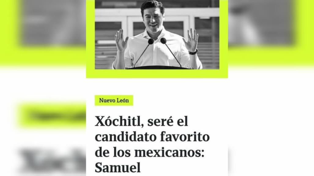 Muy pronto, seré el candidato favorito de los mexicanos responde Samuel García