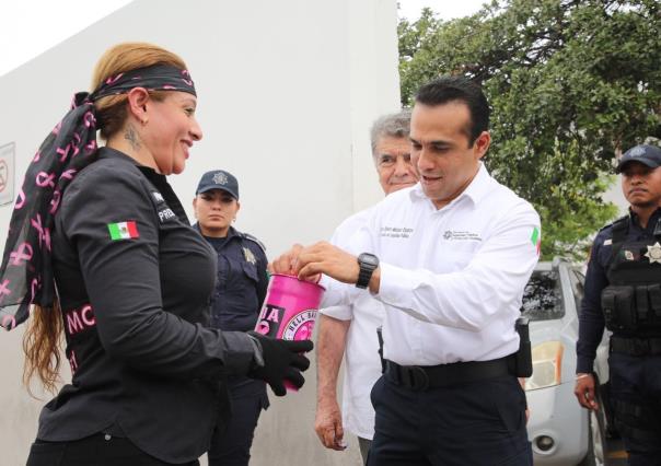 Policías de Guadalupe se suman a botear en apoyo a víctimas de Cáncer de Mama