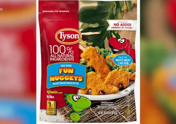 Retira Tyson Foods más de 13 mil kilos de nuggets del mercado; les hallan metal